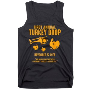 First Annual Wkrp Thanksgiving Day Turkey Drop Tank Top