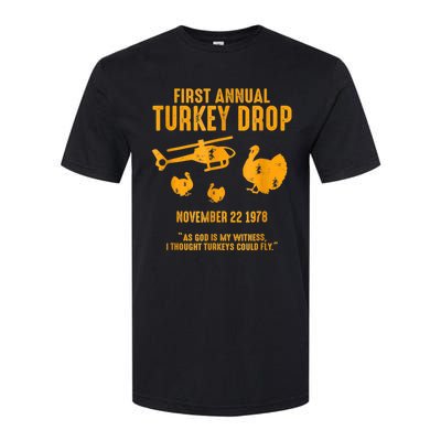 First Annual Wkrp Thanksgiving Day Turkey Drop Softstyle® CVC T-Shirt