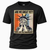 Funny Are We Great Yet Cause I Just Feel Embarrassed Cooling Performance Crew T-Shirt