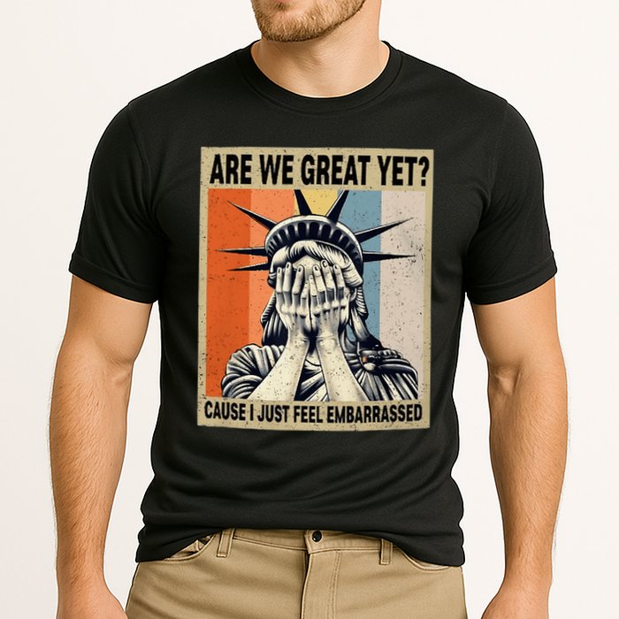 Funny Are We Great Yet Cause I Just Feel Embarrassed Cooling Performance Crew T-Shirt