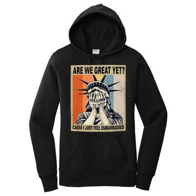 Funny Are We Great Yet Cause I Just Feel Embarrassed Women's Pullover Hoodie