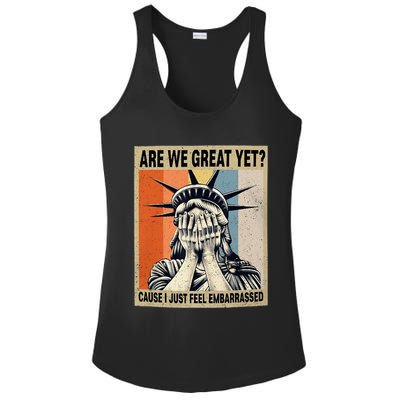 Funny Are We Great Yet Cause I Just Feel Embarrassed Ladies PosiCharge Competitor Racerback Tank