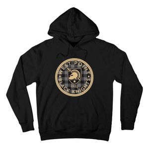 Funny Army West Point Black Knights Plaid Badge Hoodie