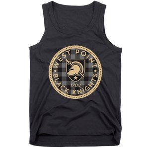 Funny Army West Point Black Knights Plaid Badge Tank Top