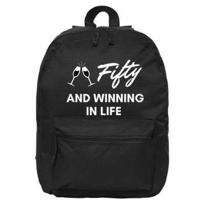 Fifty And Winning In Life 16 in Basic Backpack