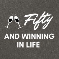 Fifty And Winning In Life Cotton Canvas Backpack