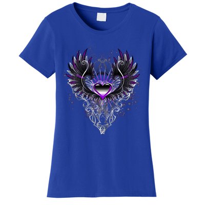 Fallen Angel Wings Dark Goth Clothing Heart Of Asexual Cute Gift Women's T-Shirt