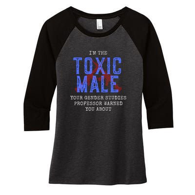 Funny Anti Woke Conservative Men's Women's Tri-Blend 3/4-Sleeve Raglan Shirt