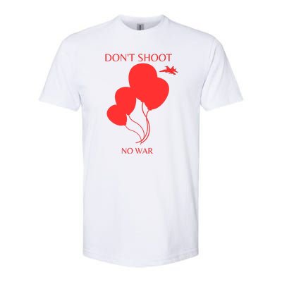 Funny Anti War Balloon China Peace Softstyle® CVC T-Shirt