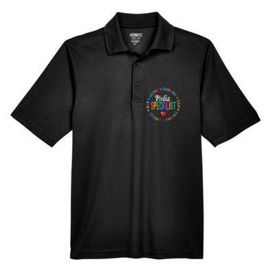 Funny Appreciation Week School Library Media Specialist Men's Origin Performance Pique Polo