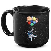 Funny Astronaut With Planets In Hand 15oz Campfire Ceramic Mug