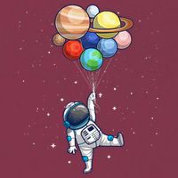 Funny Astronaut With Planets In Hand 16oz Travel Tumbler
