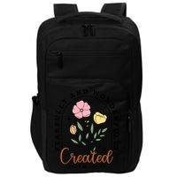 Fearfully And Wonderfully Christian Floral Impact Tech Backpack