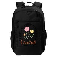 Fearfully And Wonderfully Christian Floral Backpack