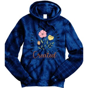 Fearfully And Wonderfully Christian Floral Tie Dye Hoodie