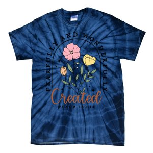 Fearfully And Wonderfully Christian Floral Tie-Dye T-Shirt