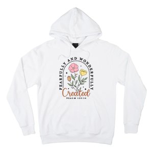 Fearfully And Wonderfully Christian Floral Hoodie