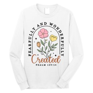 Fearfully And Wonderfully Christian Floral Long Sleeve Shirt