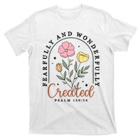 Fearfully And Wonderfully Christian Floral T-Shirt