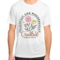 Fearfully And Wonderfully Christian Floral Adult ChromaSoft Performance T-Shirt