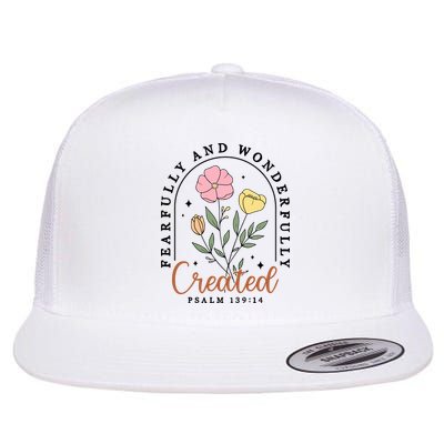 Fearfully And Wonderfully Christian Floral Flatbill Hat