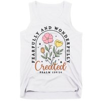 Fearfully And Wonderfully Christian Floral Tank Top