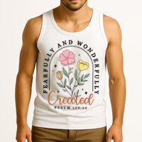 Fearfully And Wonderfully Christian Floral Tank Top