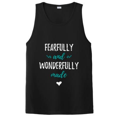Fearfully And Wonderfully Made Religious Vintage Christian Gift PosiCharge Competitor Tank