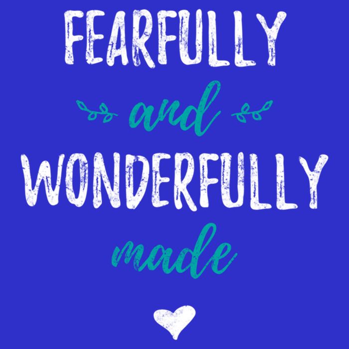 Fearfully And Wonderfully Made Religious Vintage Christian Gift Womens T-Shirt