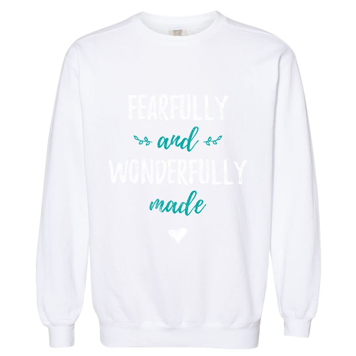 Fearfully And Wonderfully Made Religious Vintage Christian Gift Garment-Dyed Sweatshirt