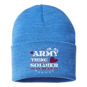 Funny Army Wife/friend Great Gift Make My Soldier Scream Funny Gift Cute Gift Sustainable Knit Beanie