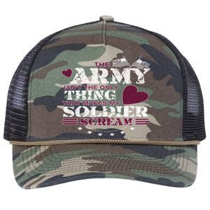 Funny Army Wife/friend Great Gift Make My Soldier Scream Funny Gift Cute Gift Retro Rope Trucker Hat Cap