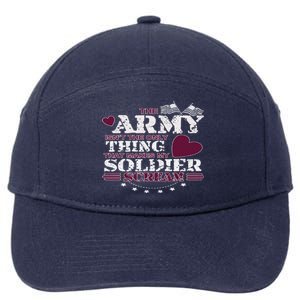 Funny Army Wife/friend Great Gift Make My Soldier Scream Funny Gift Cute Gift 7-Panel Snapback Hat