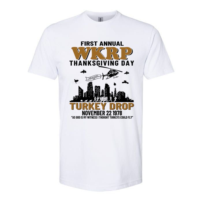 First Annual WKRP Thanksgiving Day Turkey Drop November 22 1978 Softstyle® CVC T-Shirt