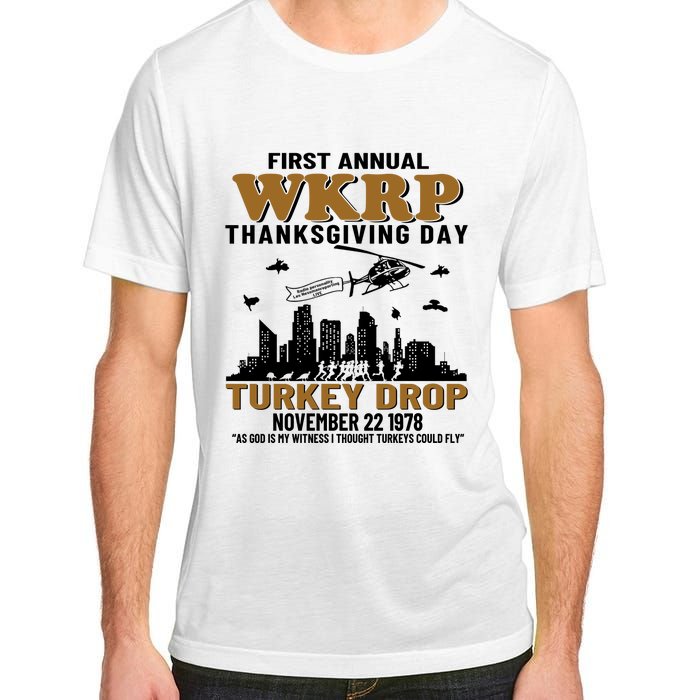 First Annual WKRP Thanksgiving Day Turkey Drop November 22 1978 Adult ChromaSoft Performance T-Shirt