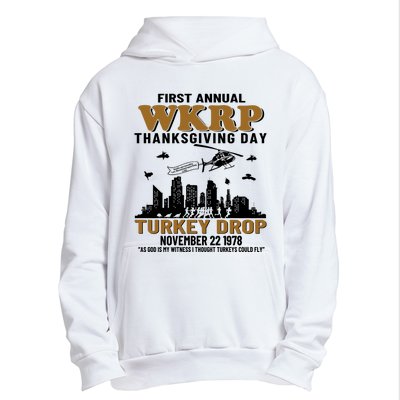 First Annual WKRP Thanksgiving Day Turkey Drop November 22 1978 Urban Pullover Hoodie