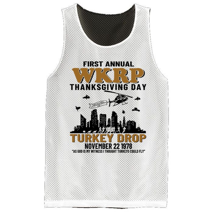 First Annual WKRP Thanksgiving Day Turkey Drop November 22 1978 Mesh Reversible Basketball Jersey Tank