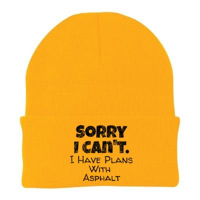 Funny Asphalt Worker Quote Street Paver Gift Paving Love Gift Knit Cap Winter Beanie