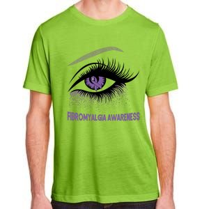 Fibromyalgia Awareness Warrior Purple Bright Eye Funny Gift Adult ChromaSoft Performance T-Shirt