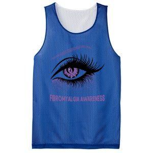 Fibromyalgia Awareness Warrior Purple Bright Eye Funny Gift Mesh Reversible Basketball Jersey Tank