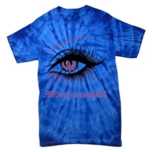 Fibromyalgia Awareness Warrior Purple Bright Eye Funny Gift Tie-Dye T-Shirt