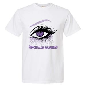 Fibromyalgia Awareness Warrior Purple Bright Eye Funny Gift Garment-Dyed Heavyweight T-Shirt