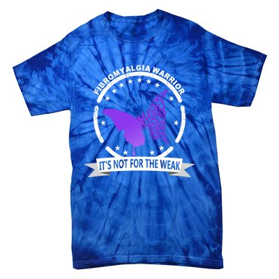 Fibromyalgia Awareness Warrior Support Purple Ribbon Gift Tie-Dye T-Shirt