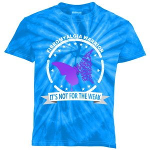 Fibromyalgia Awareness Warrior Support Purple Ribbon Gift Kids Tie-Dye T-Shirt