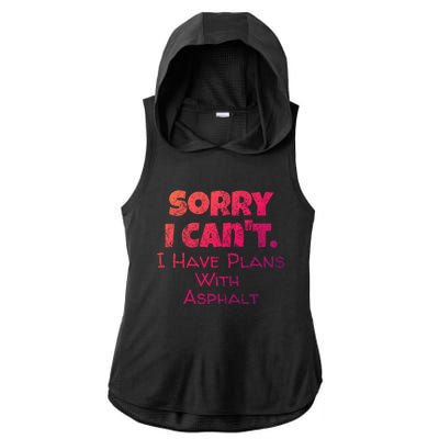 Funny Asphalt Worker Quote Street Paver Gift Paving Love Gift Ladies PosiCharge Tri-Blend Wicking Draft Hoodie Tank