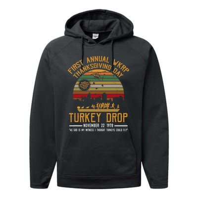 First Annual WKRP Thanksgiving Day Turkey Drop Performance Fleece Hoodie