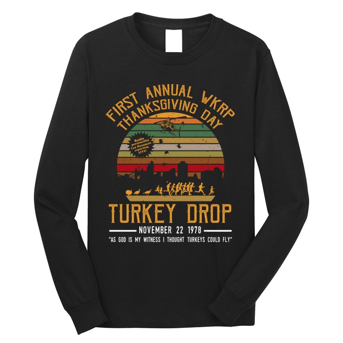 First Annual WKRP Thanksgiving Day Turkey Drop Long Sleeve Shirt