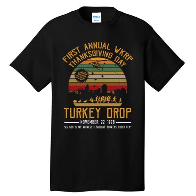 First Annual WKRP Thanksgiving Day Turkey Drop Tall T-Shirt