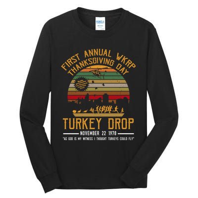 First Annual WKRP Thanksgiving Day Turkey Drop Tall Long Sleeve T-Shirt