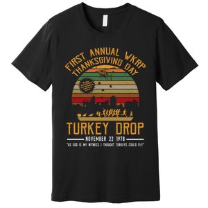 First Annual WKRP Thanksgiving Day Turkey Drop Premium T-Shirt